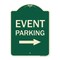 Signmission Event Parking with Left Right Arrow Heavy-Gauge Aluminum Architectural Sign, 24" x 18", G-1824-24062 A-DES-G-1824-24062 - alternate 1